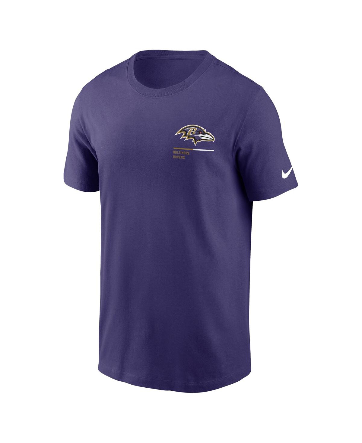 Shop Nike Men's  Purple Baltimore Ravens Team Incline T-shirt