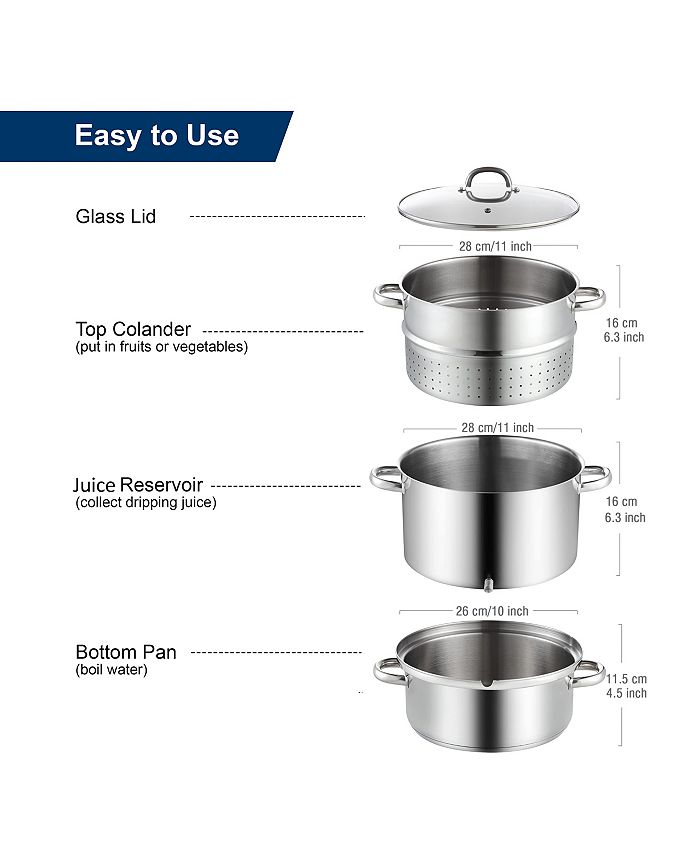 Cooks Standard Canning Juice Steamer Extractor Fruit Vegetables for