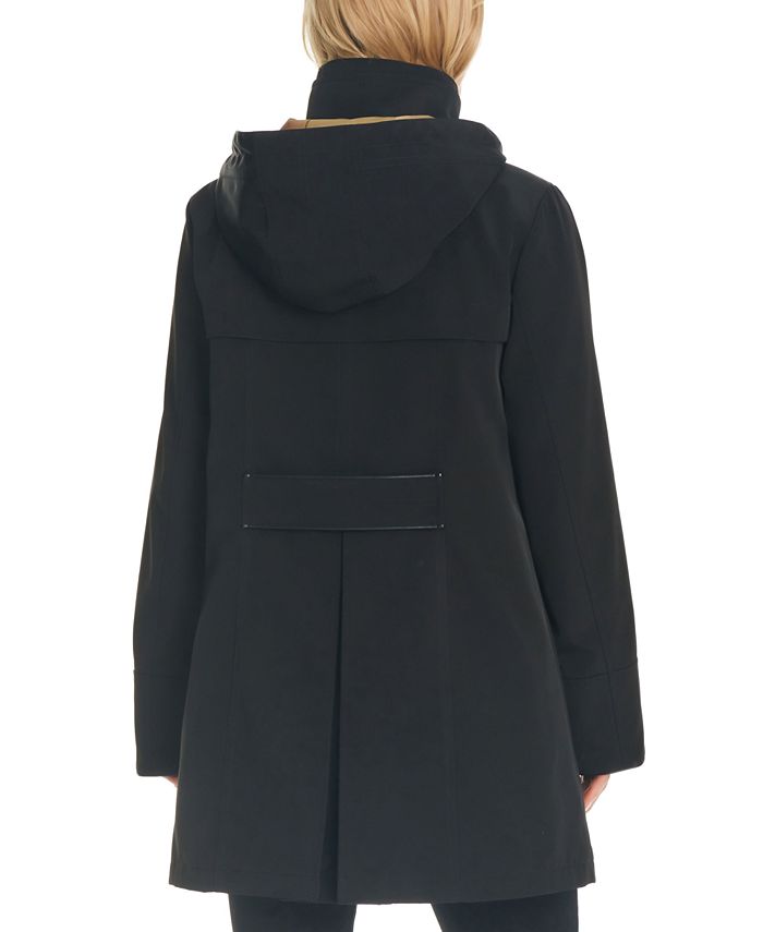 Jones New York Women's Two-Tone Hooded Raincoat - Macy's