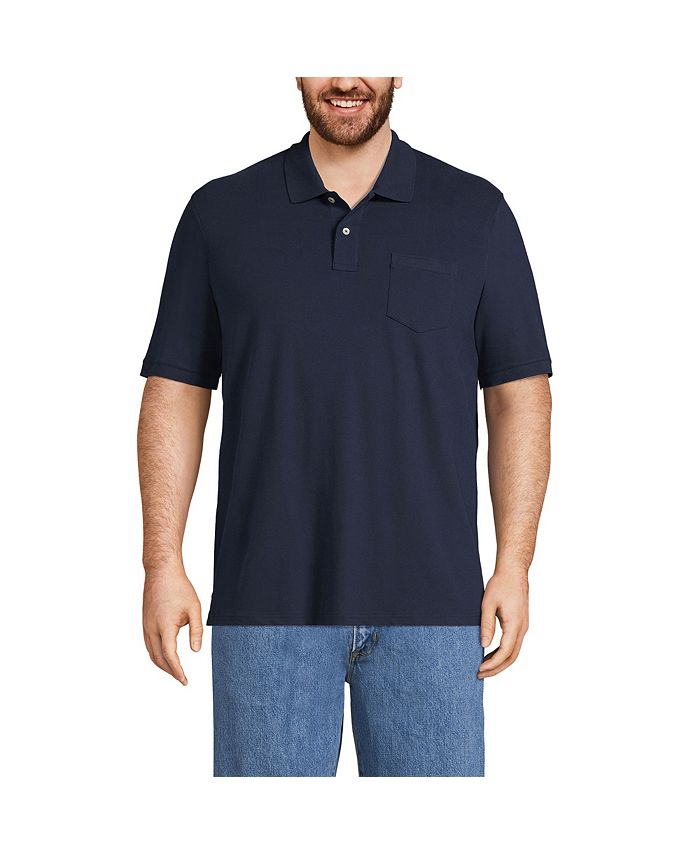 Lands' End Big & Tall Short Sleeve Comfort-First Mesh Polo Shirt With ...