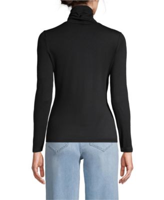 Women's Tall Lightweight Jersey Skimming Long Sleeve Turtleneck