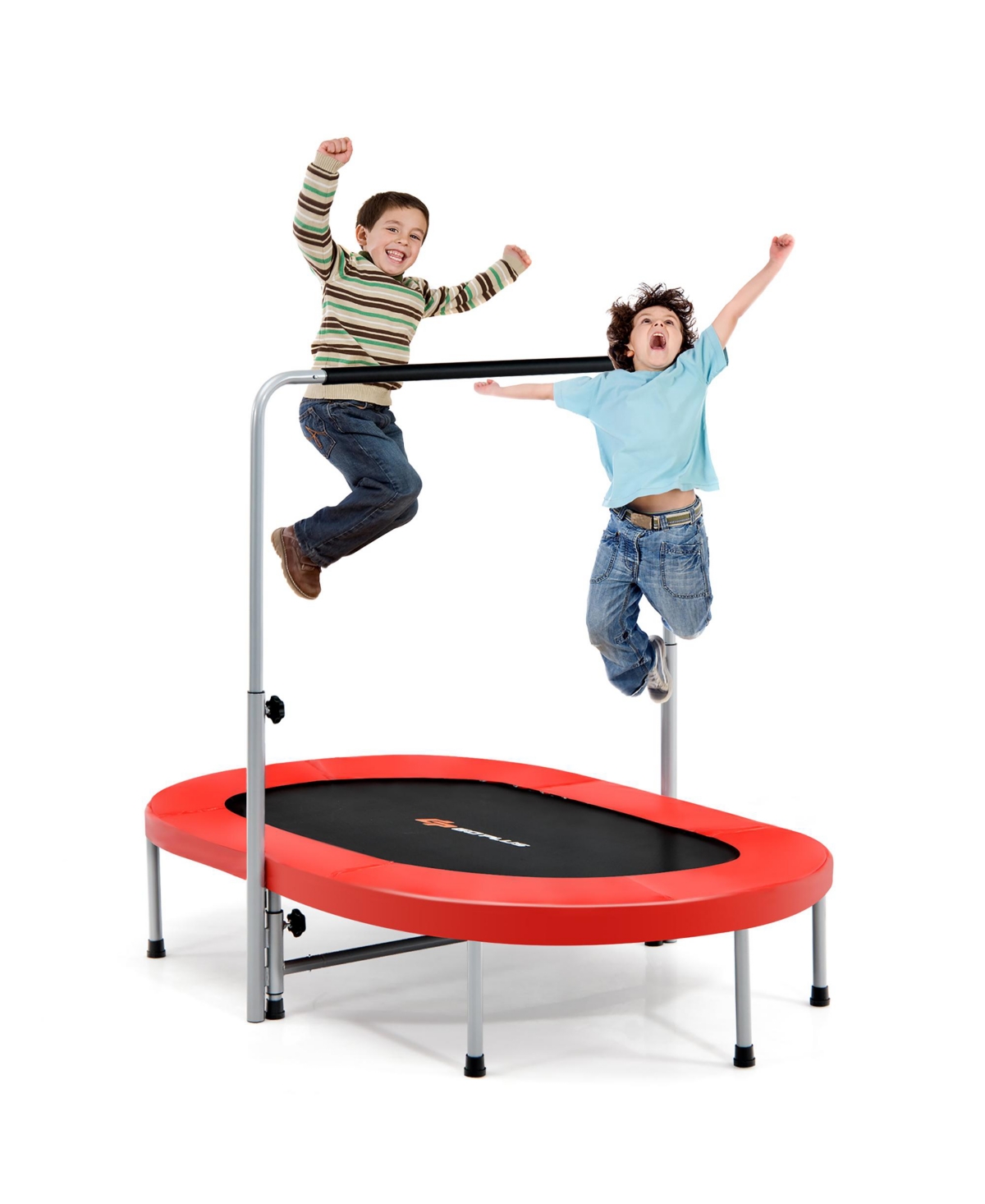 50'' Trampoline for 2 People Foldable Rebouncer - Red