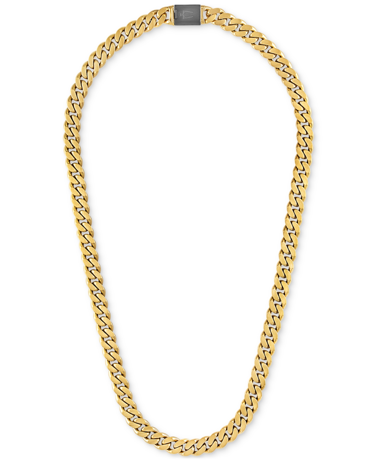 Bulova Men's Classic Curb Chain 24" Necklace In Gold-plated Stainless Steel In Na