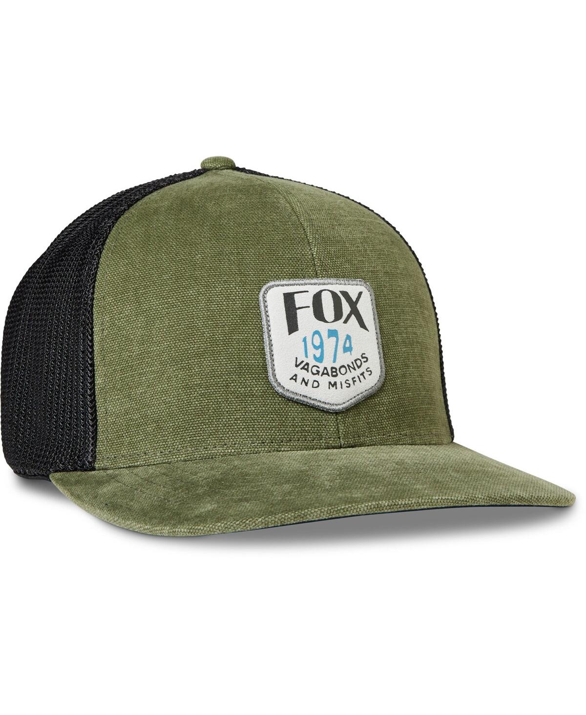 Fox Men's  Olive Predominant Mesh Flexfit Flex Hat