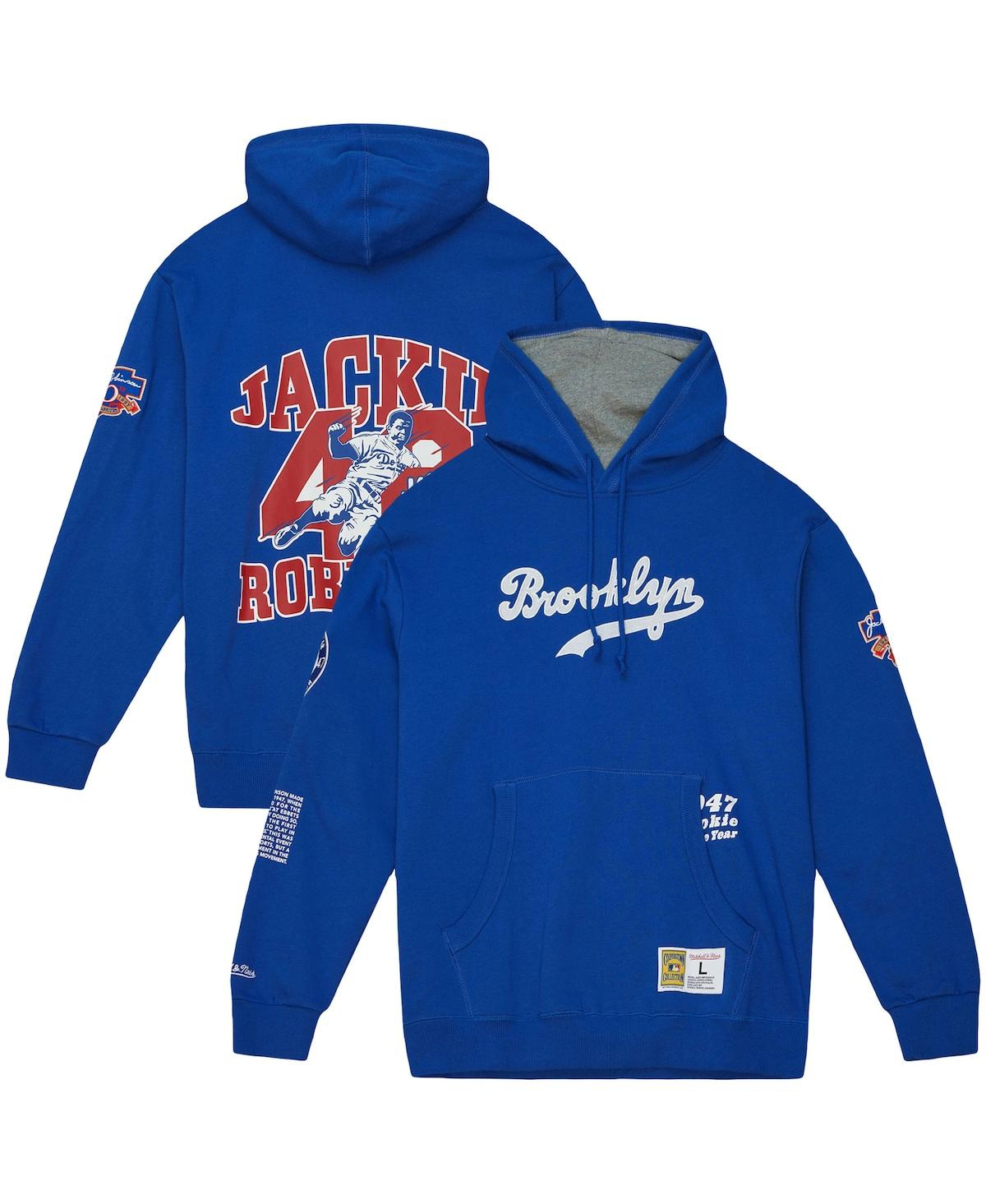 Shop Mitchell & Ness Men's  Jackie Robinson Royal Brooklyn Dodgers Cooperstown Collection Legends Fleece P