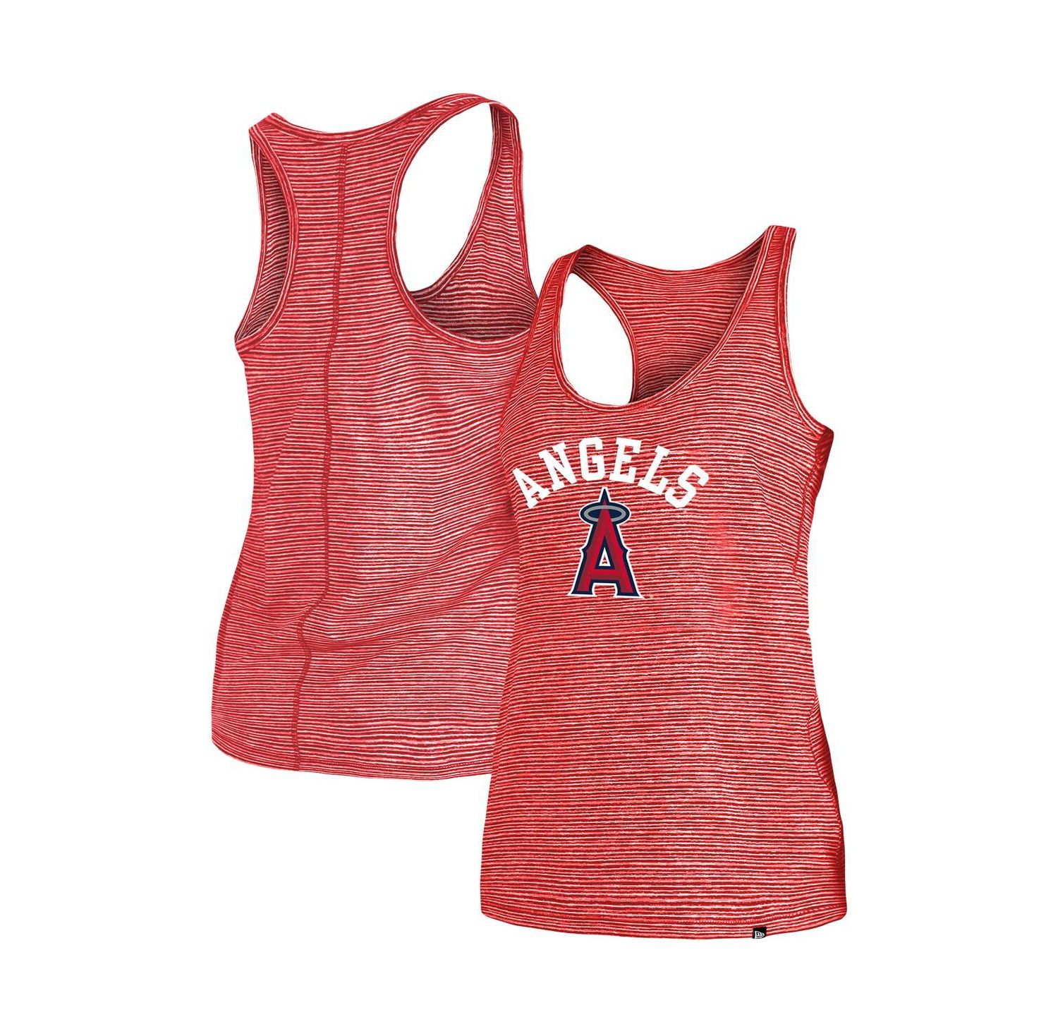 Women's Red Los Angeles Angels Active Racerback Tank Top