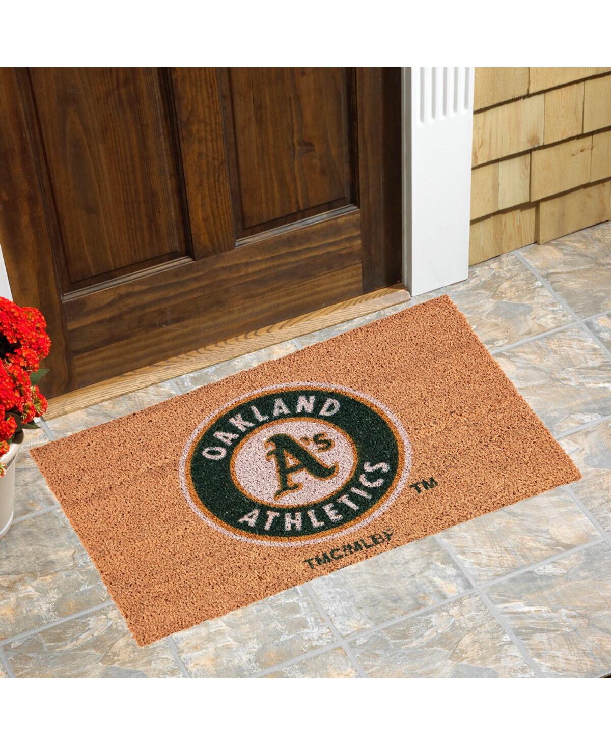 Memory Company Oakland Athletics Logo 20'' X 30'' Coir Doormat In Multi