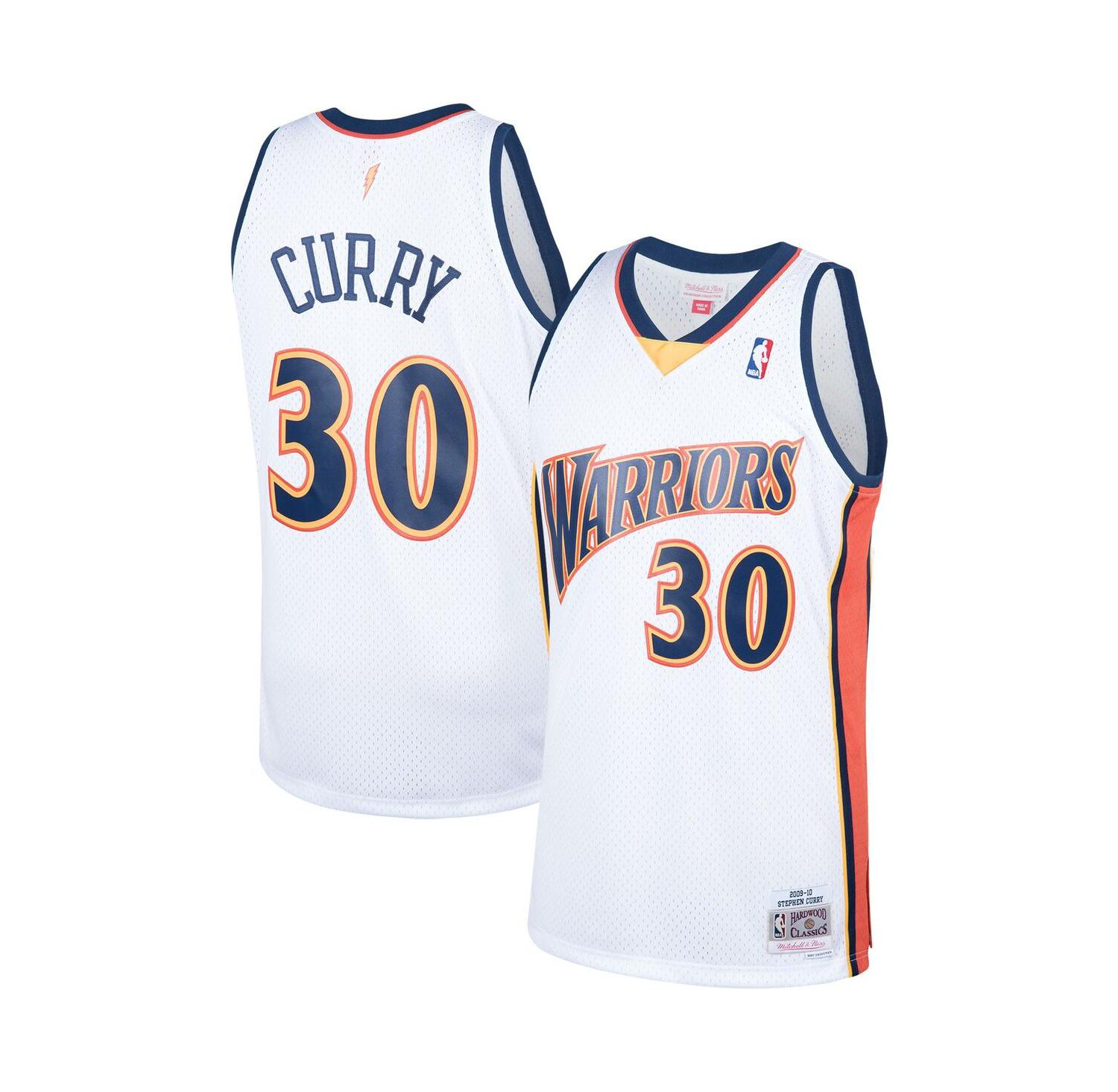 Men's Stephen Curry White Golden State Warriors 2009-10 Hardwood Classics Swingman Jersey