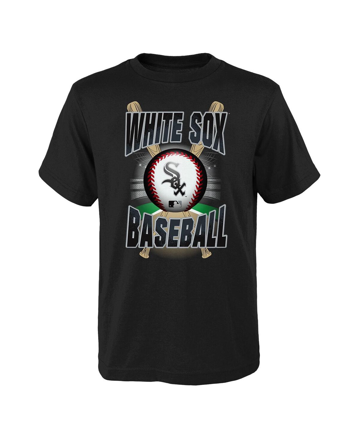 Outerstuff Kids' Big Boys And Girls Black Chicago White Sox Special Event T-shirt
