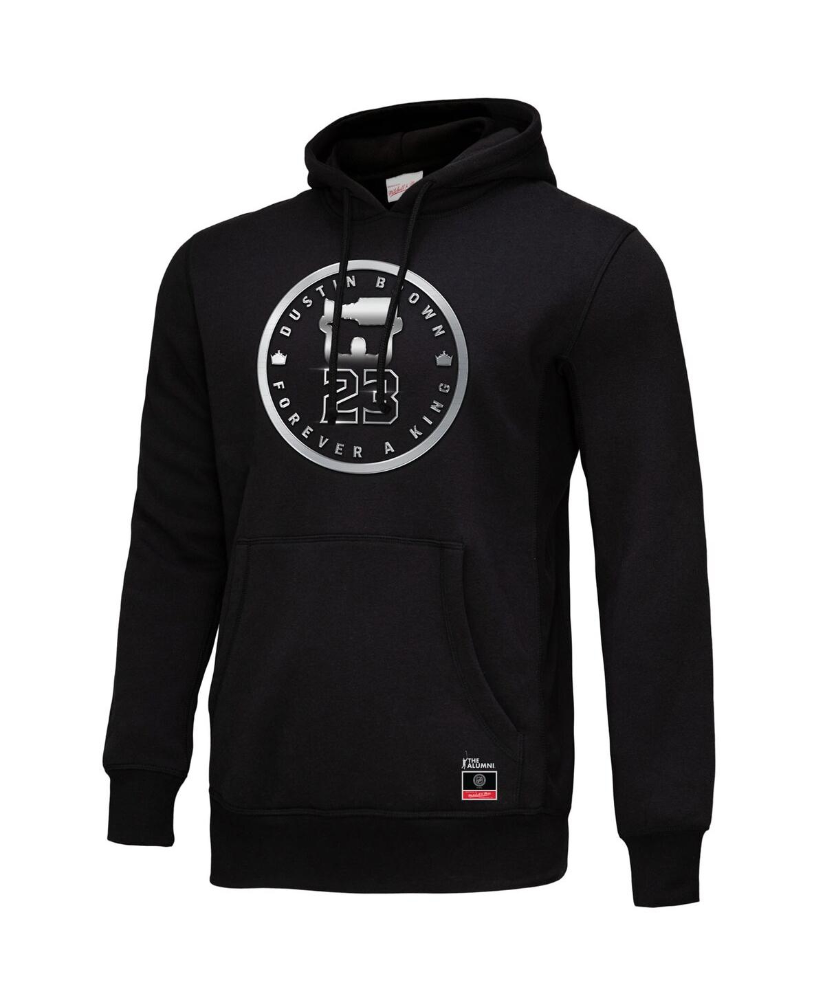 Shop Mitchell & Ness Men's  Dustin Brown Black Los Angeles Kings Forever A King Pullover Hoodie