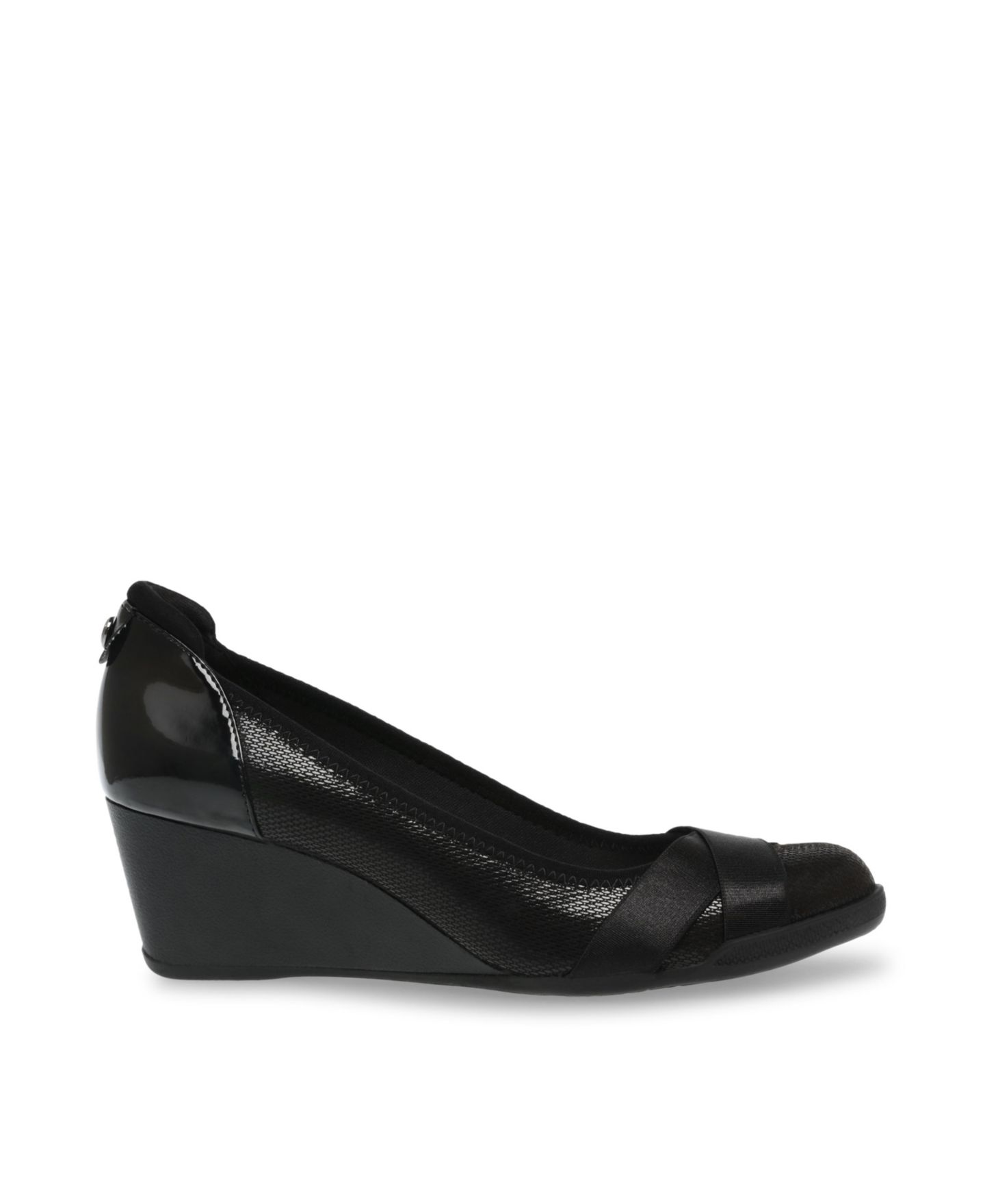 Женские туфли Anne Klein Timeout Wedge Pumps, цвет: Чёрный — фото 2