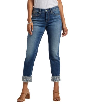 JAG Women's Carter Mid Rise Relaxed Girlfriend Jeans - Macy's