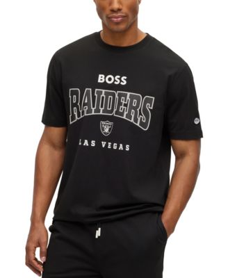 Men's Boss x NFL Stretch-cotton T-Shirt - Rams Black - Size Large