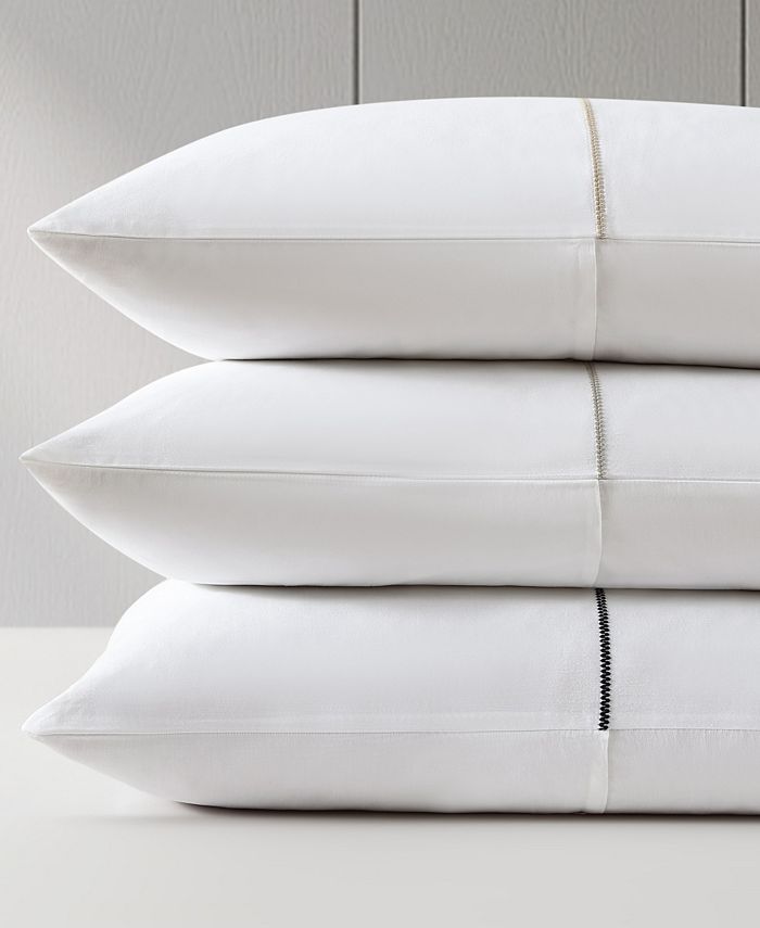 Vera Wang Zig Zag Cotton Sateen Duvet Cover Set, Queen Macy's