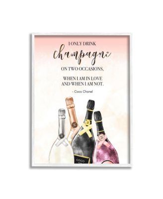 Stupell Industries Champagne Love Quote Art Collection In Multi-color