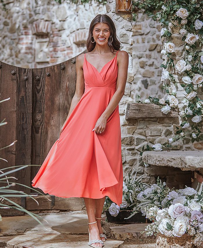 CUPSHE Women's X Madison Devotion Chiffon Flowy Midi Beach Dress Macy's