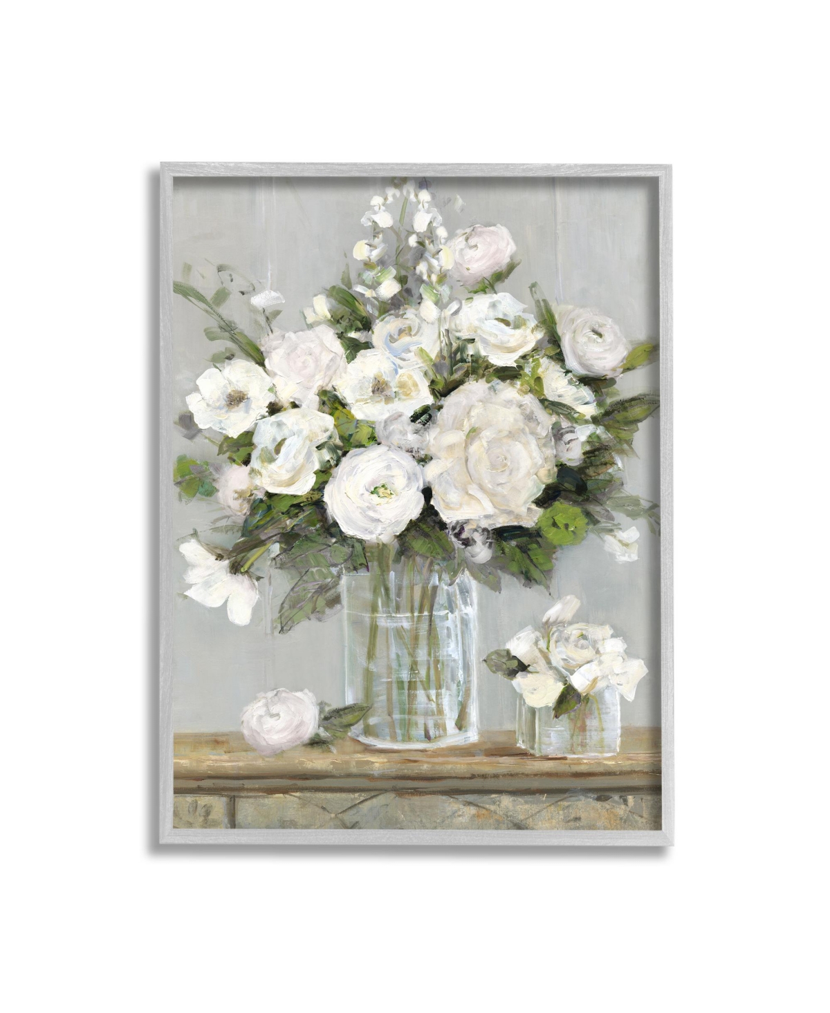 Stupell Industries Country Floral Scene Framed Giclee Art, 24" X 1.5" X 30" In Multi-color