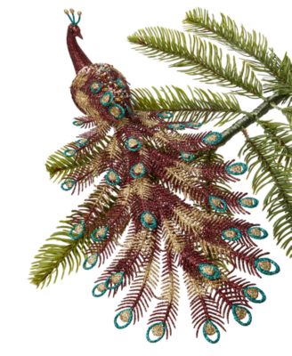 Holiday Lane - Electric Gems Glitter Peacock Clip