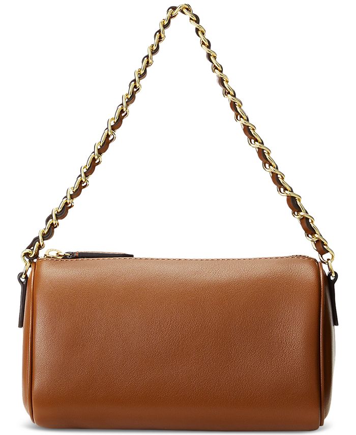 Lauren Ralph Lauren Nappa Leather Small Emelia Shoulder Bag