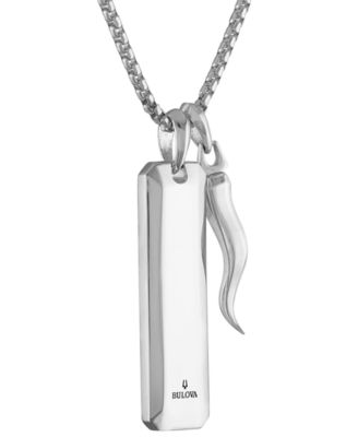 Men's Icon Black Onyx & Black Diamond (3/4 ct. t.w.) Pendant Necklace in Sterling Silver, 24" + 2" extender