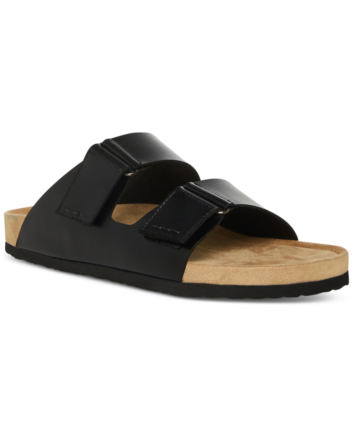 Men's Tisson Double Strap Sandals - Black