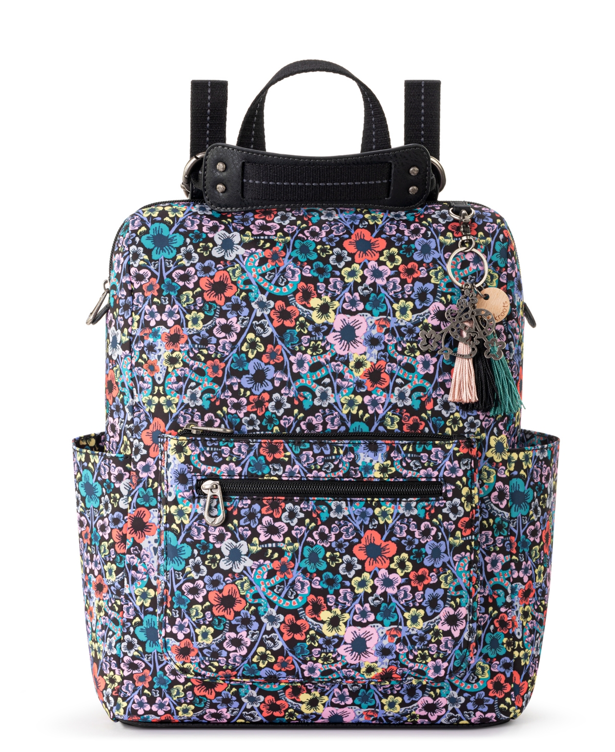Sakroots Recycled Loyola Convertible Backpack In Pink Mojave Canyon