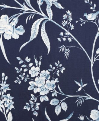 Branch Toile Cotton Reversible 5 Piece Duvet Cover Set, Twin