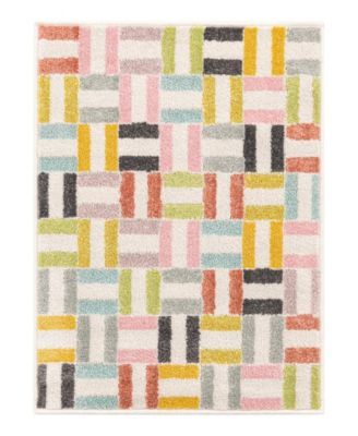 Bayshore Home Campy Kids Chicklets Area Rug In Multi