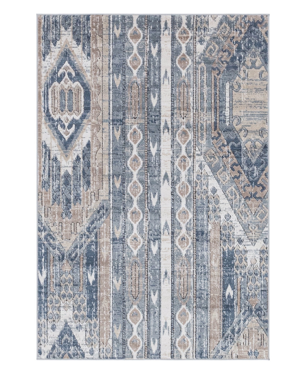 Bayshore Home Wheeler Wlr-04 7'10in x 10' Area Rug - Navy