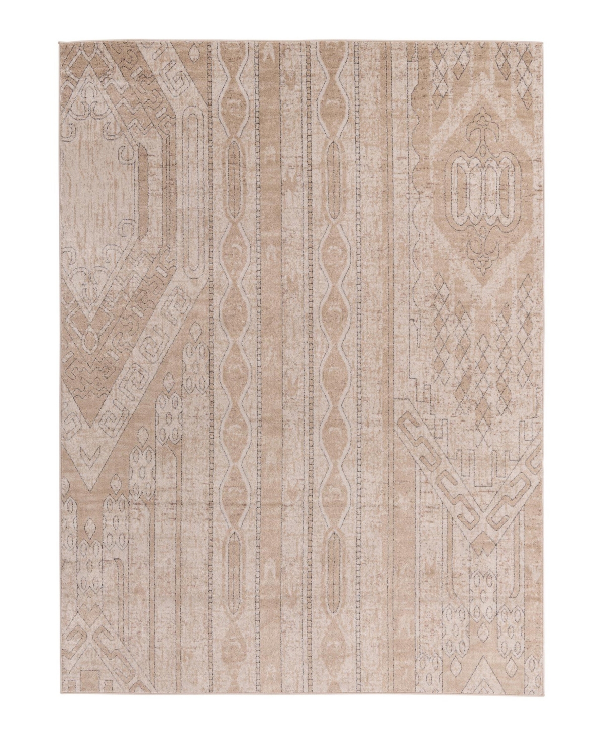 Bayshore Home Wheeler Wlr-04 7'10in x 10' Area Rug - Ivory