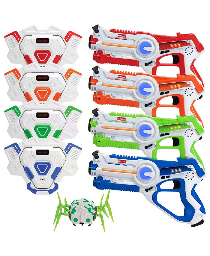Kidzlane Laser tag Set Lazer Tag Set of 4 with Vest and Laser Tag