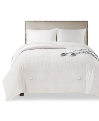 Luxury Plush Heated Blanket, Twin, Exclusively at Macy’s