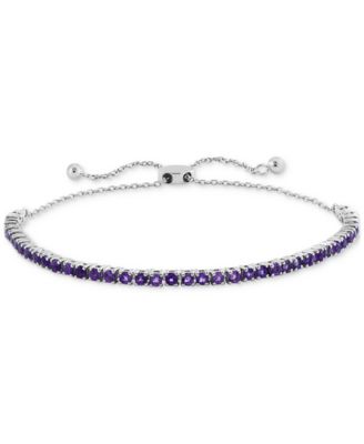 EFFY Collection - Amethyst Bolo Bracelet in Sterling Silver
