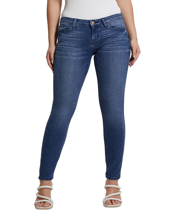 GUESS Women's Low-Rise Power Skinny-Leg Jeans - Macy's