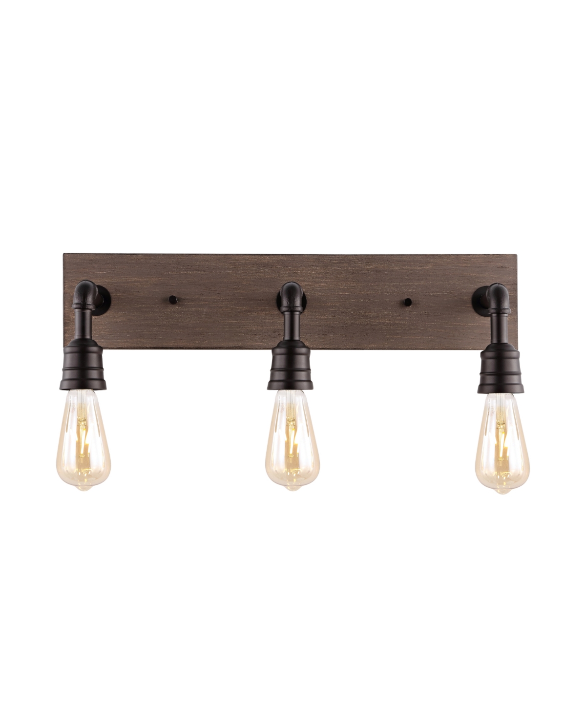 Jonathan Y Corbett 22.13" 3-light Rustic Farmhouse Iron Led Vanity In Oil Rubbed Bronze