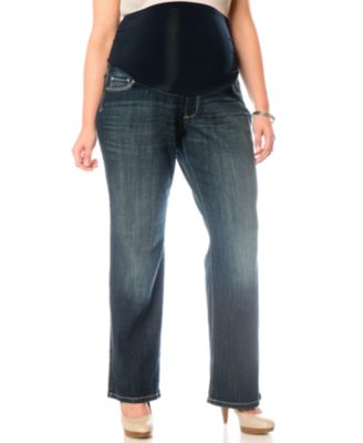 Maternity Jeans Motherhood Maternity Plus Size Bootcut Dark Wash