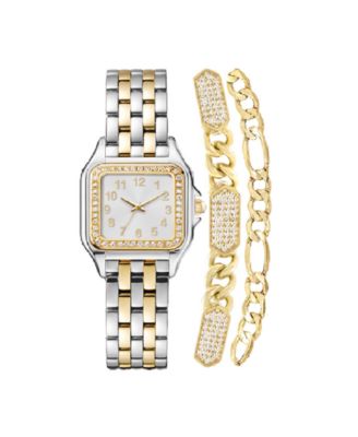 Jones New York Three-Hand Quartz Bracelet Watch & Chain Link Bracelet Set Jones New York Three-Hand Quartz Bracelet Watch & Chain Link  main image 3