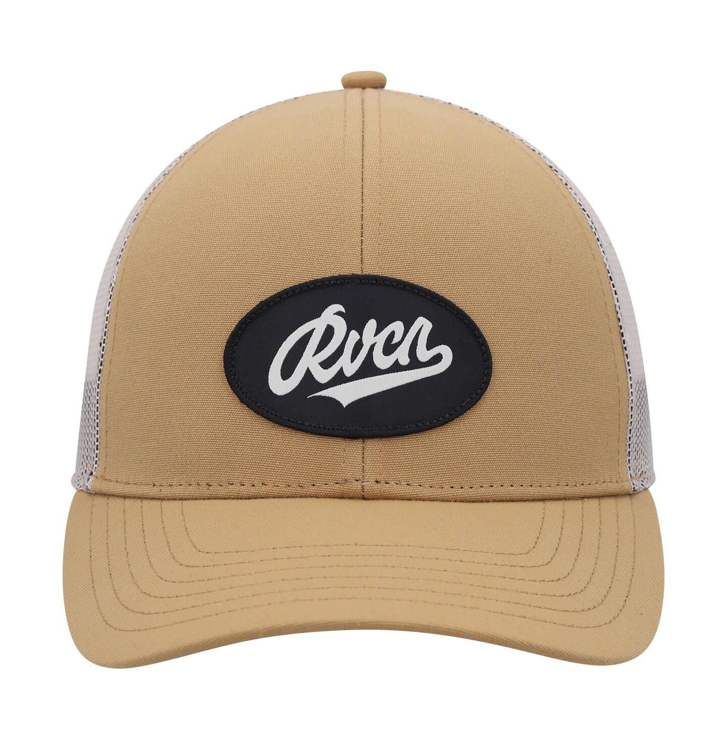 Мужская кепка RVCA Gold Work Script Trucker Snapback Hat — фото 2