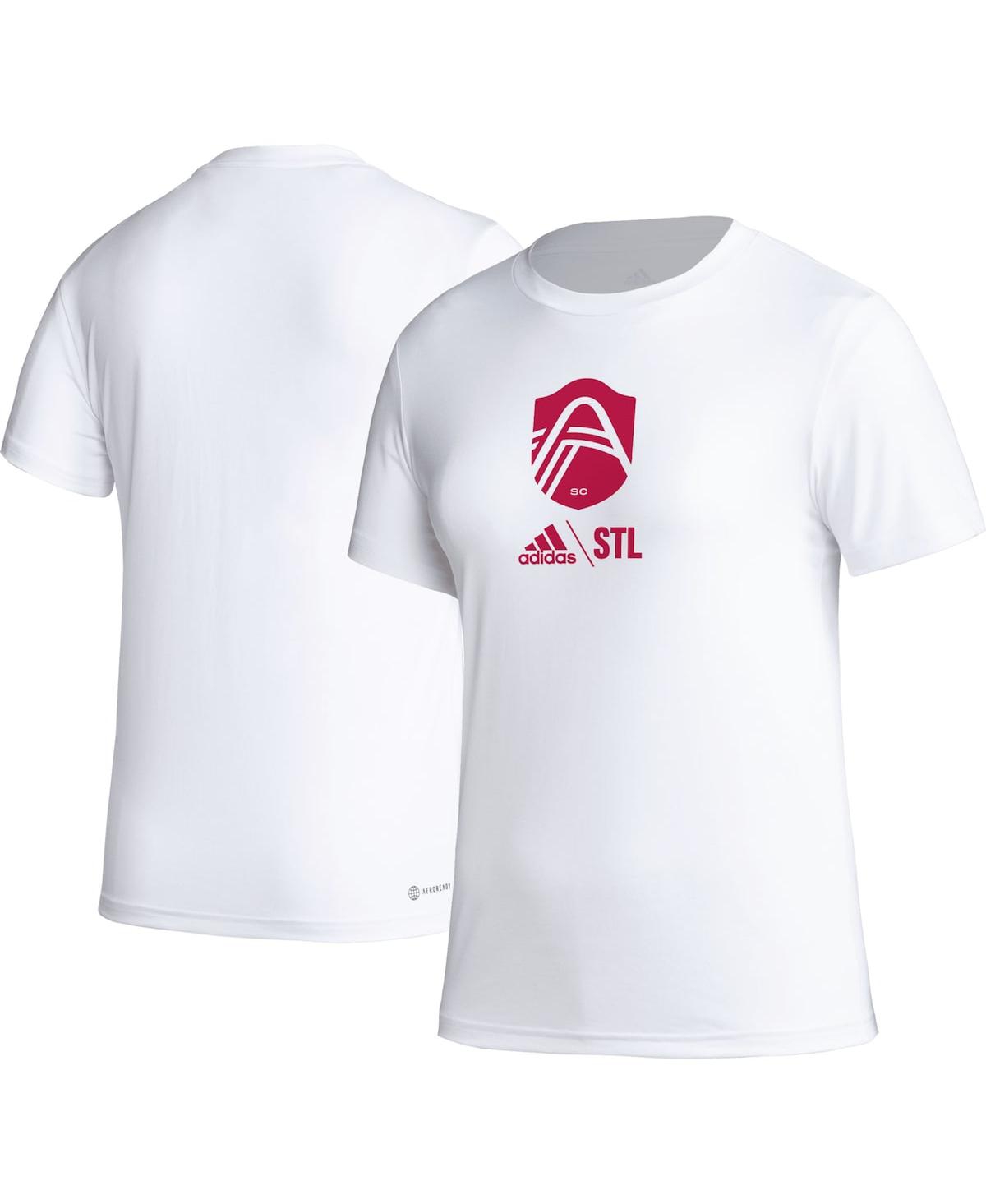 Shop Adidas Originals Women's Adidas White St. Louis City Sc Aeroready Club Icon T-shirt
