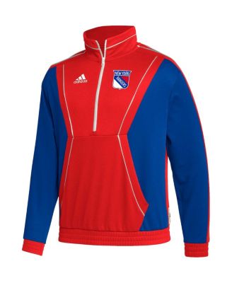 Men's Red New York Rangers Team Classics Half-Zip Jacket