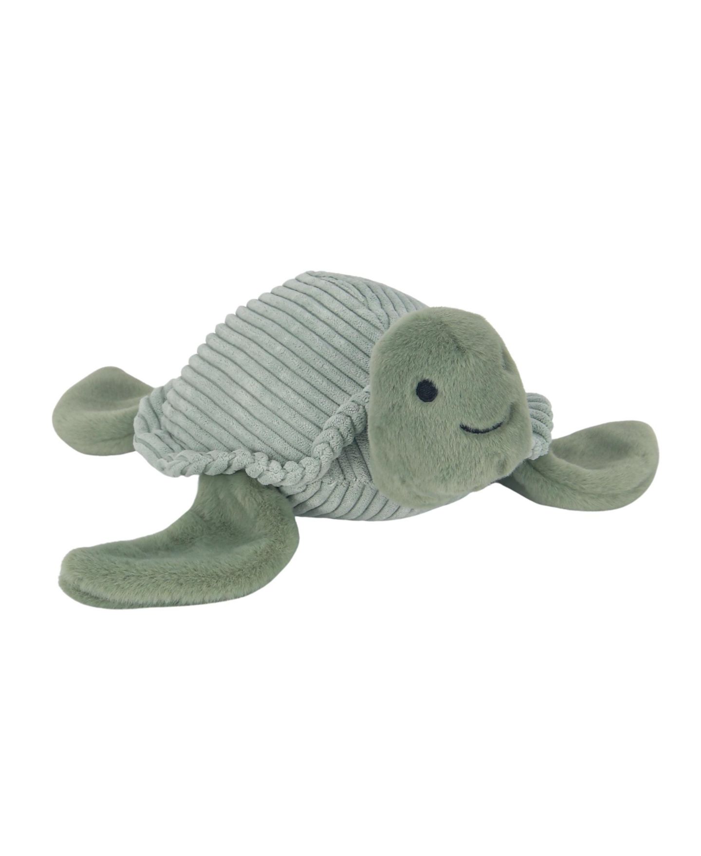 Детская мягкая игрушка Lambs & Ivy Shelly 11.5" Soft-Ribbed Sea Turtle Plush, цвет: Зелёный — фото 1
