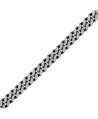 Men's Classic Curb Chain Bracelet in Blue-Plated Stainless Steel