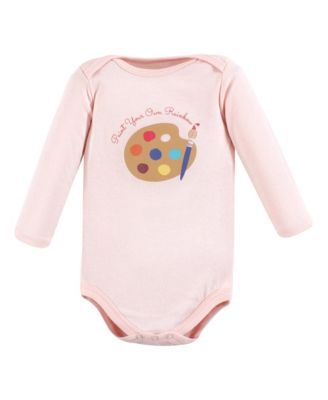 Cotton Long-Sleeve Bodysuits 7-Pack