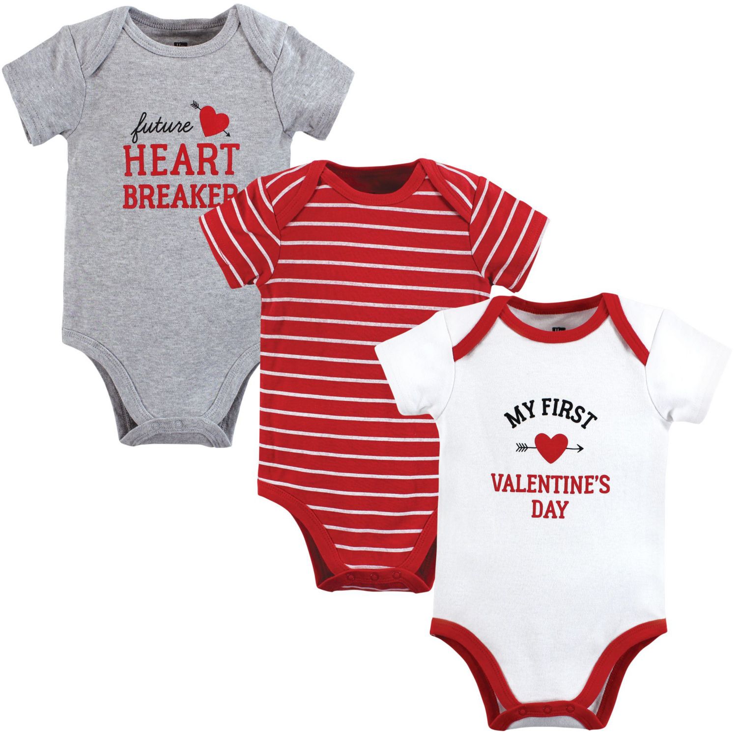 Baby Boys Hudson Triple Pack of Essential Cotton One-Piece Rompers