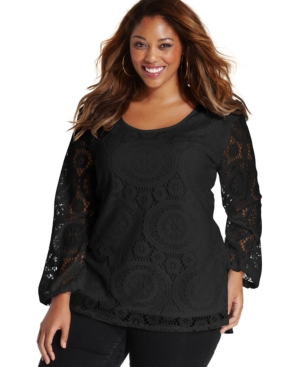 Ing Trendy Plus Size Lace Top
