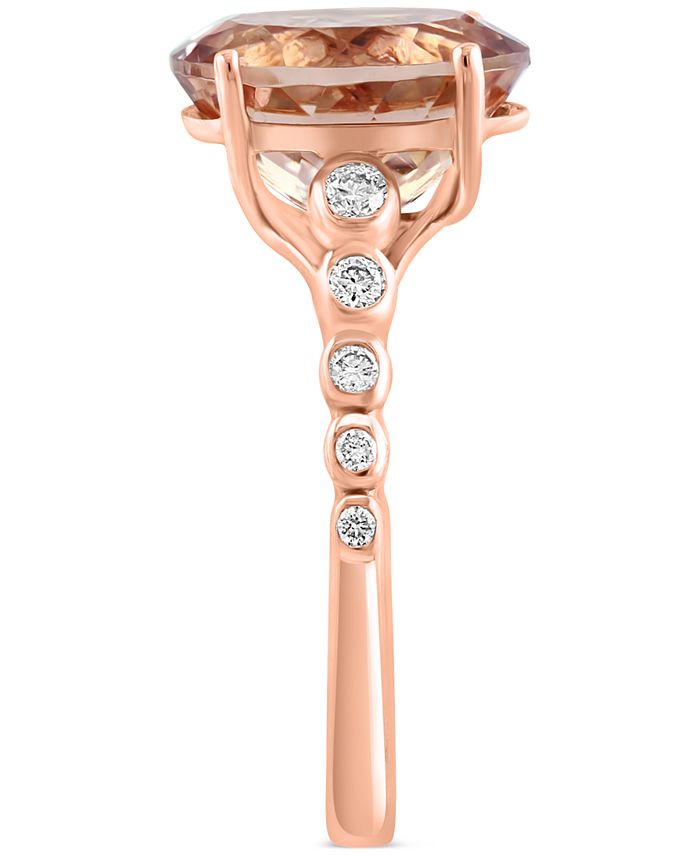 EFFY Collection EFFY® Morganite (3-1/2 ct. t.w.) & Diamond (1/5 ct. t.w ...