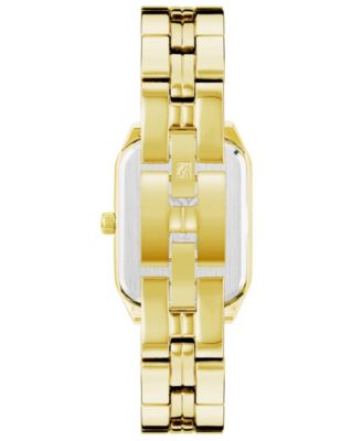 Women's Three Hand Quartz Gold-Tone Alloy Link Bracelet Watch, 24mm