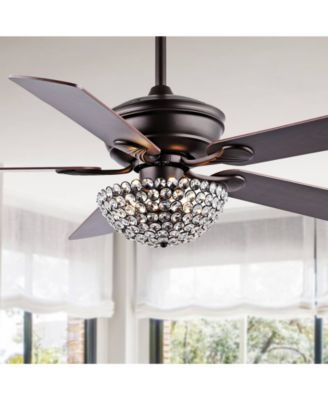 Cammy 52" 3-Light Traditional Transitional Iron LED CEILING FAN