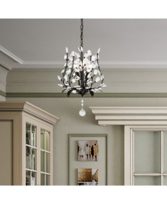 Adoria 12" 3-Light Contemporary Bohemian Iron, Acrylic LED Pendant