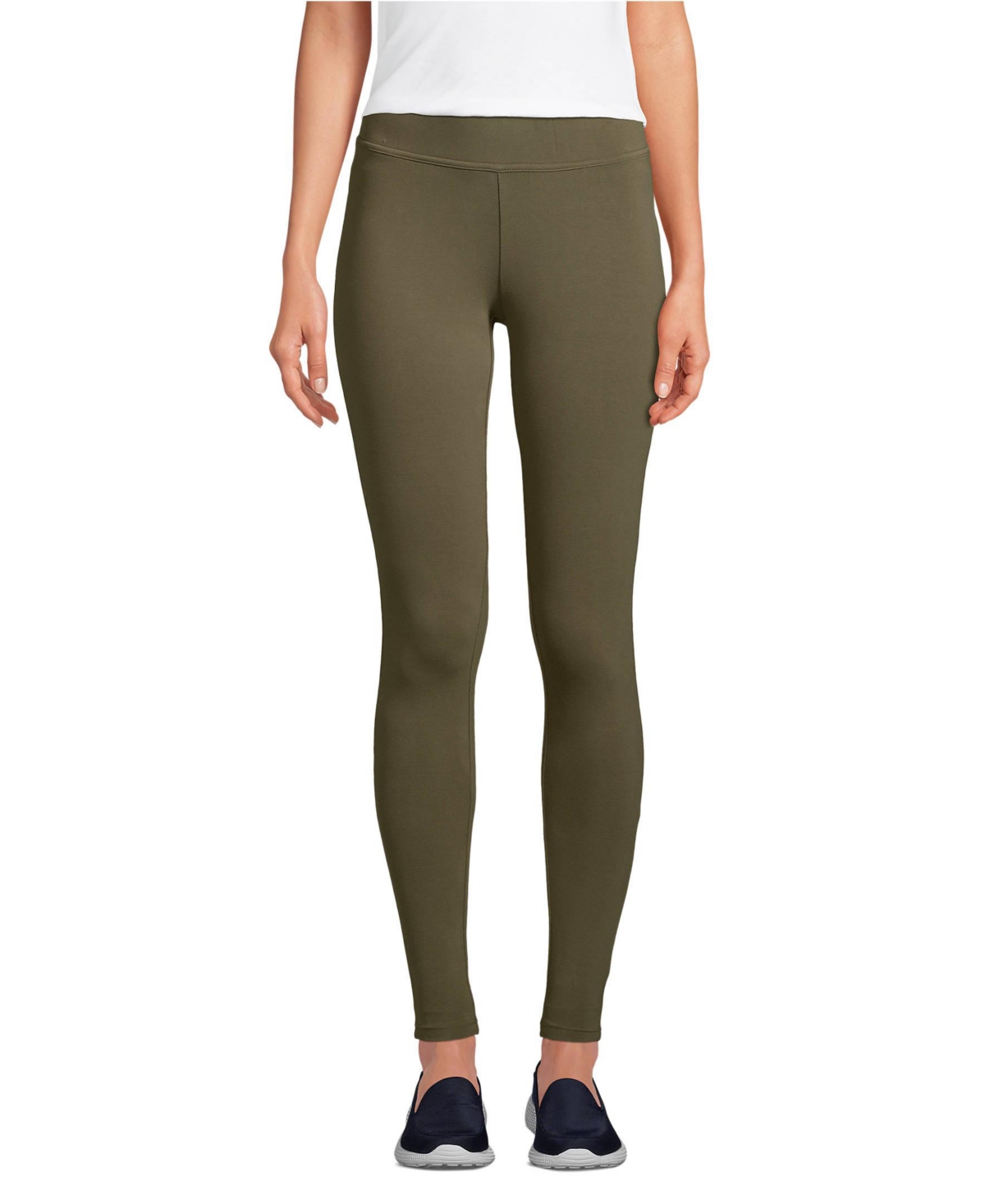 Lands End Women s Tall Starfish Mid Rise Knit Leggings Smart Closet